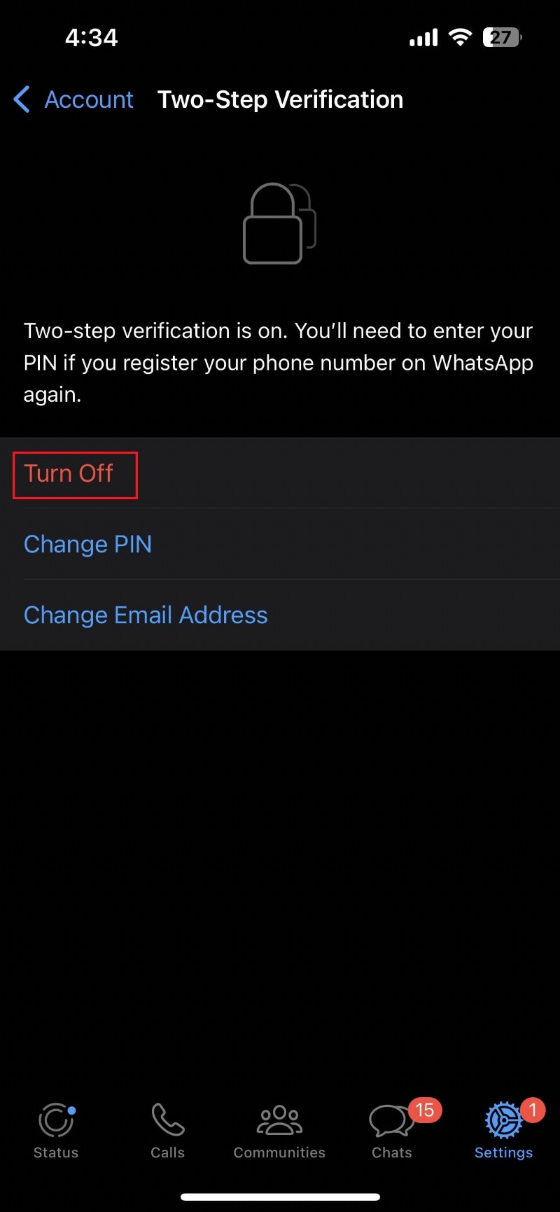 รักษาความปลอดภัย WhatsApp ของคุณ:เปลี่ยนรหัสผ่านทีละขั้นตอนบน iPhone 