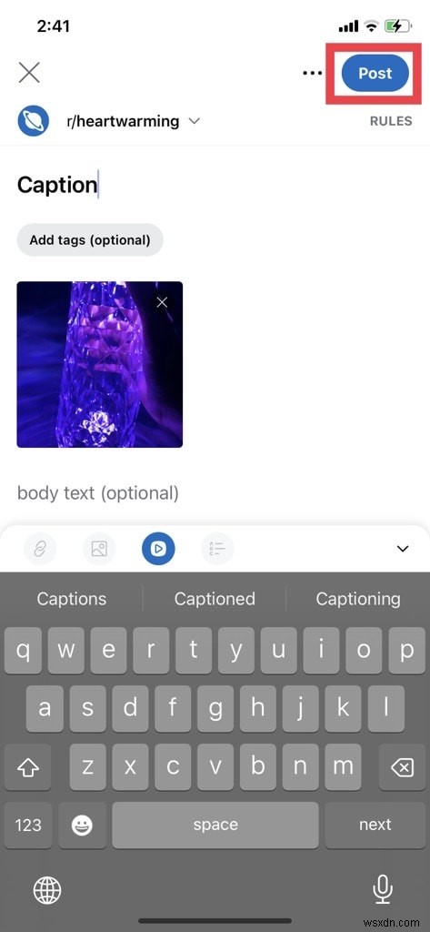 คำแนะนำทีละขั้นตอน:การอัปโหลดวิดีโอไปยัง Reddit จาก iPhone ของคุณ 