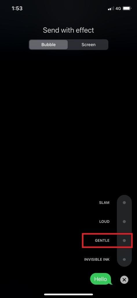 วิธีใช้เอฟเฟกต์อ่อนโยนบน iPhone ของคุณสำหรับการส่งข้อความส่วนตัว 