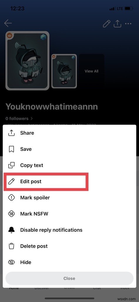 คำแนะนำทีละขั้นตอนในการแก้ไขโพสต์ Reddit บน iPhone