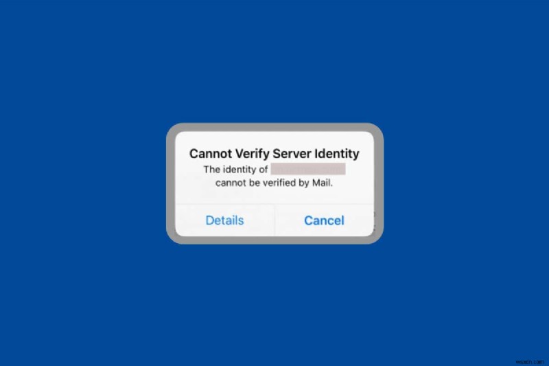 แก้ไขข้อผิดพลาด  ไม่สามารถตรวจสอบข้อมูลประจำตัวเซิร์ฟเวอร์  ใน iPhone Mail - คำแนะนำทีละขั้นตอน 