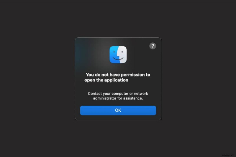 วิธีแก้ไขข้อผิดพลาด  คุณไม่มีสิทธิ์เปิดแอปพลิเคชันนี้  บน macOS 