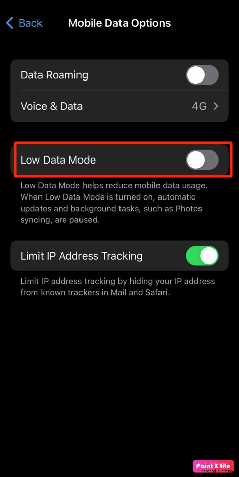 วิธีปิดการใช้งานโหมดข้อมูลต่ำบน iPhone ของคุณ 