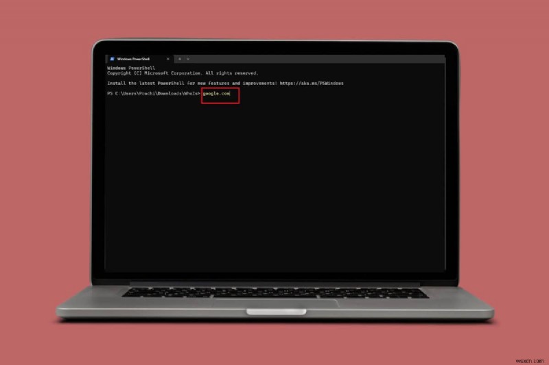 ทำการค้นหา WHOIS บน Windows โดยใช้ Command Prompt 