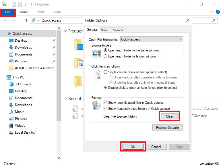 ลบและปิดการใช้งานไฟล์ล่าสุดใน Windows 10 ได้อย่างง่ายดายเพื่อความเป็นส่วนตัวที่ได้รับการปรับปรุง