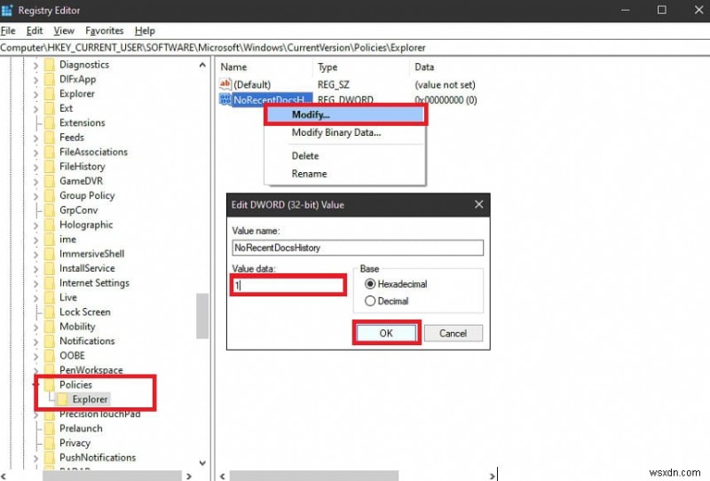 ลบและปิดการใช้งานไฟล์ล่าสุดใน Windows 10 ได้อย่างง่ายดายเพื่อความเป็นส่วนตัวที่ได้รับการปรับปรุง