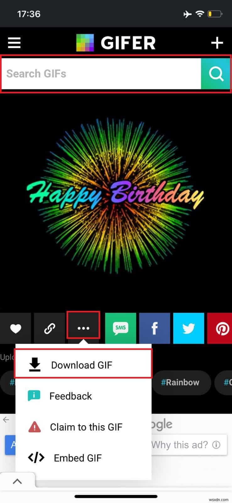 คำแนะนำทีละขั้นตอนในการดาวน์โหลด GIF แบบเคลื่อนไหวสำหรับทุกโอกาส 