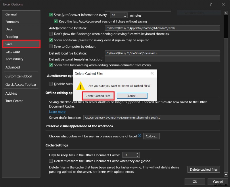 คำแนะนำทีละขั้นตอน:การล้างแคช Excel บน Windows 10 เพื่อเพิ่มประสิทธิภาพ 