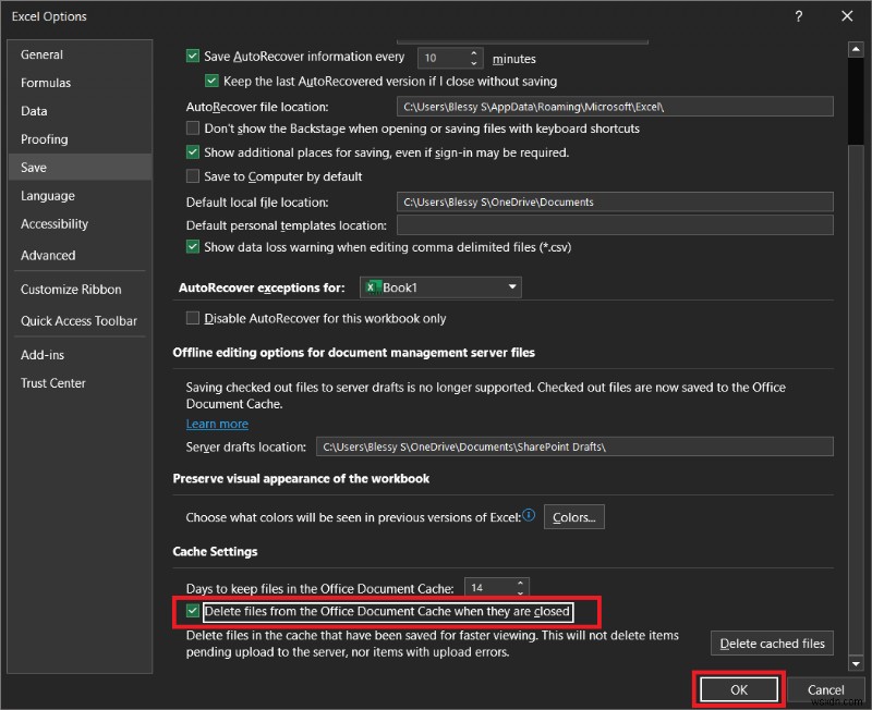 คำแนะนำทีละขั้นตอน:การล้างแคช Excel บน Windows 10 เพื่อเพิ่มประสิทธิภาพ 