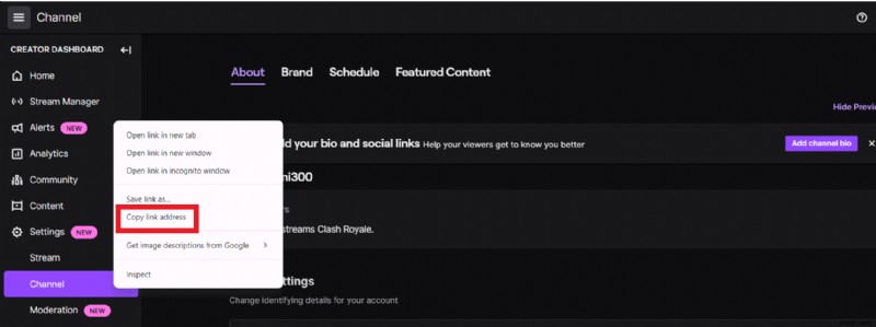 คัดลอกและแชร์ลิงก์ Twitch บน Windows และ Android – คำแนะนำทีละขั้นตอน 