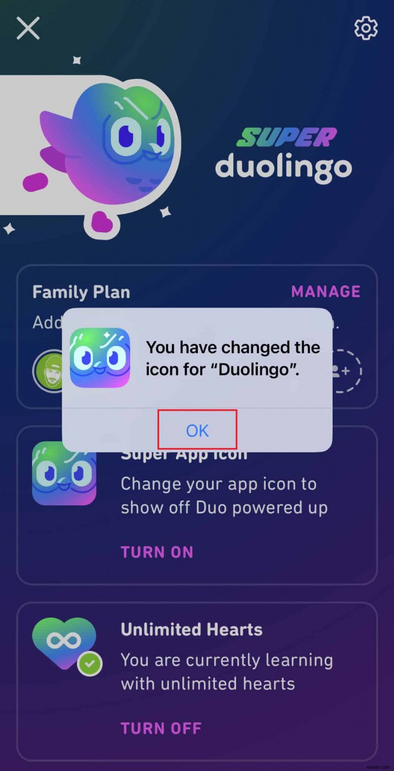 คำแนะนำทีละขั้นตอนในการปรับแต่งไอคอนแอป Duolingo บน Android 