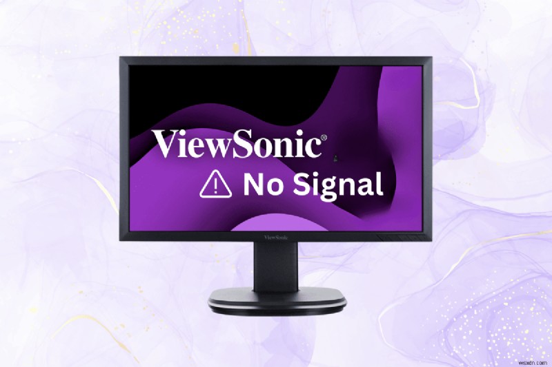 แก้ปัญหา  ไม่พบสัญญาณ  บนจอภาพ ViewSonic ของคุณ:แก้ไขทีละขั้นตอน 