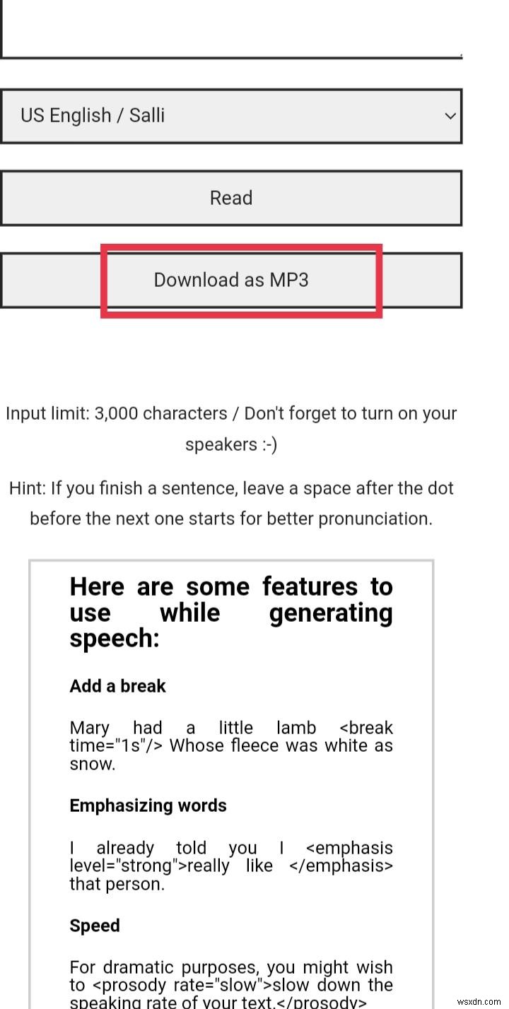 ดาวน์โหลด MP3 การแปลงข้อความเป็นคำพูดฟรี:คำแนะนำทีละขั้นตอน 