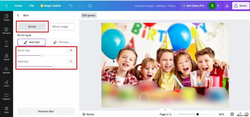 การเบลอพื้นหลัง Canva:คำแนะนำทีละขั้นตอนสำหรับภาพถ่าย วิดีโอ และใบหน้า 