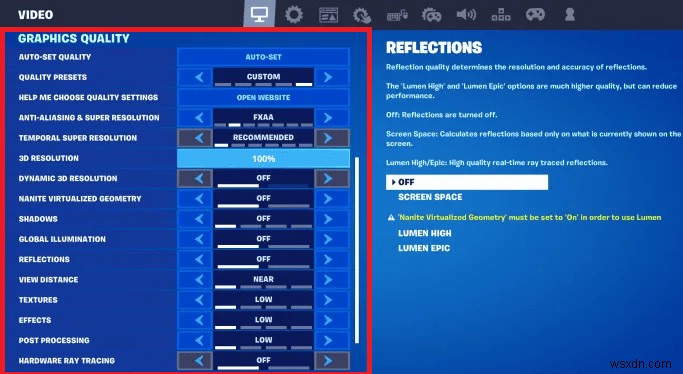 วิธีแก้ไขข้อผิดพลาดการจัดสรรพื้นผิว หน่วยความจำวิดีโอไม่เพียงพอ ใน Fortnite OG Season