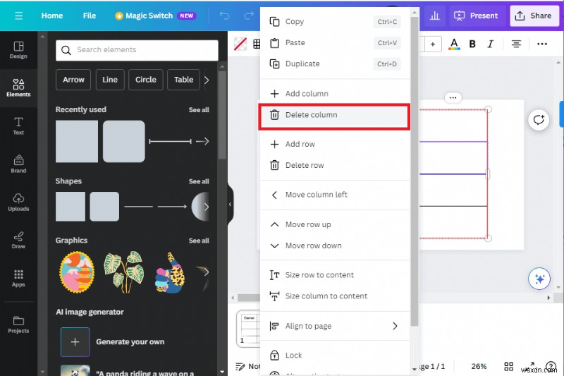 Master Canva Tables:คำแนะนำทีละขั้นตอนในการแทรกและการแก้ไข 