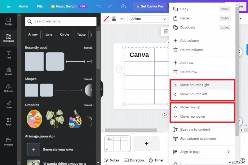 Master Canva Tables:คำแนะนำทีละขั้นตอนในการแทรกและการแก้ไข 