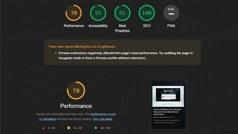 เชี่ยวชาญ Google Lighthouse:ทดสอบและเพิ่มประสิทธิภาพเว็บไซต์ของคุณ 