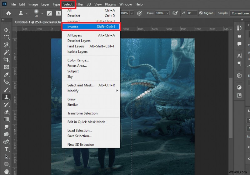 การเลือก Photoshop ระดับปรมาจารย์:3 วิธีที่พิสูจน์แล้วในการกลับตัวเลือกโดยมีหรือไม่มีทางลัด