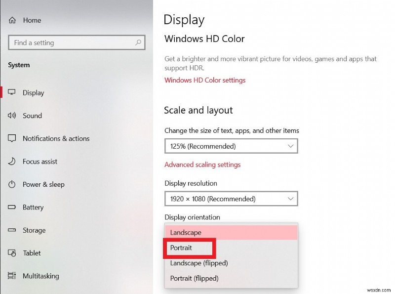 สลับระหว่างโหมดจอภาพแนวตั้งและแนวนอนบน Windows 10 – คำแนะนำทีละขั้นตอน 