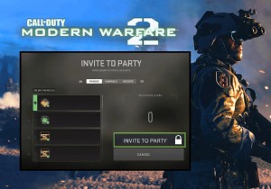 วิธีแก้ไขข้อผิดพลาด  คำเชิญเข้าร่วมปาร์ตี้ล็อค  ใน Call of Duty:Modern Warfare 2 