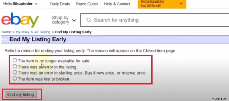 ลบรายการสินค้าใน eBay อย่างรวดเร็ว:บทช่วยสอนทีละขั้นตอนแบบสมบูรณ์