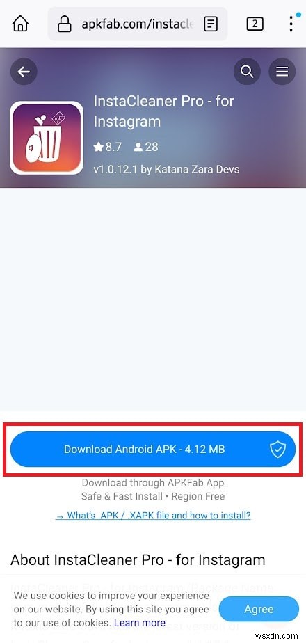 ดาวน์โหลดและใช้ Instant Cleaner เพื่อปรับแต่งโปรไฟล์ Instagram ของคุณ 