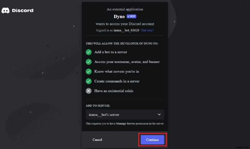 เพิ่มและขยาย Dyno Bot บน Discord:คำแนะนำทีละขั้นตอน 