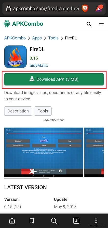 ดาวน์โหลด FireDL บน Android:คำแนะนำทีละขั้นตอน 