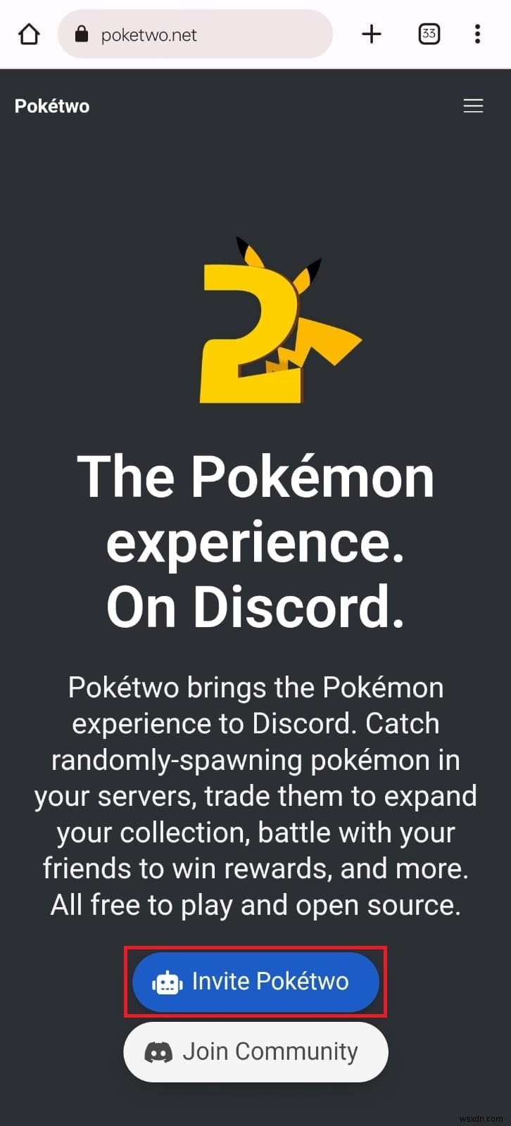 เพิ่ม Pokétwo Bot ไปยังเซิร์ฟเวอร์ Discord ของคุณ:คำแนะนำทีละขั้นตอน 