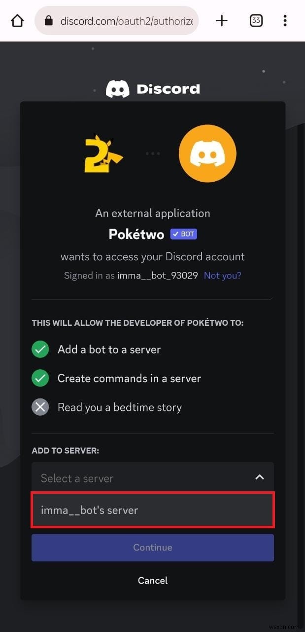 เพิ่ม Pokétwo Bot ไปยังเซิร์ฟเวอร์ Discord ของคุณ:คำแนะนำทีละขั้นตอน 