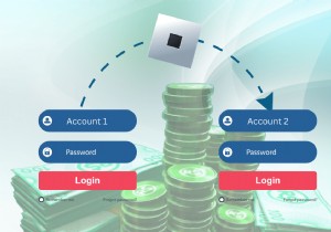 โอน Robux ระหว่างบัญชี Roblox:คำแนะนำทีละขั้นตอน 
