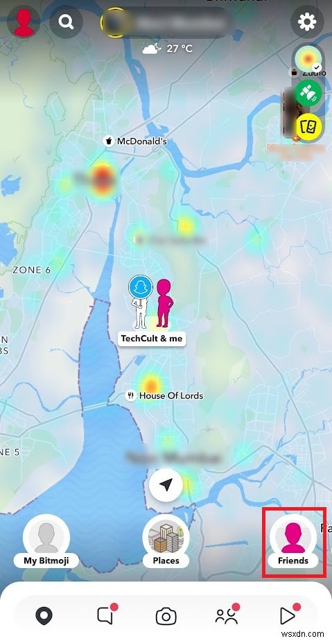 ค้นหาตำแหน่งของเพื่อนใน Snapchat:คำแนะนำทีละขั้นตอน