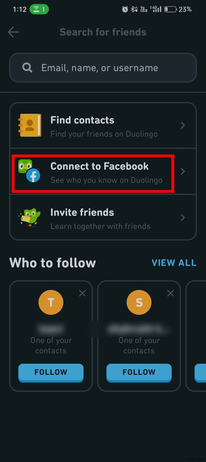 เพิ่มเพื่อนบน Duolingo Desktop:คำแนะนำทีละขั้นตอน 