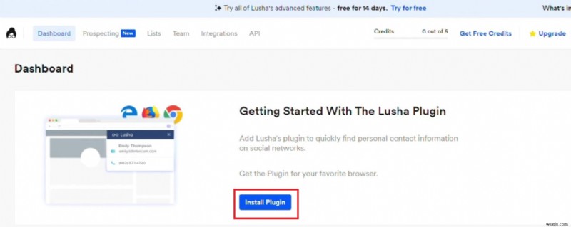 ฝึกฝนส่วนขยาย Lusha LinkedIn:ค้นหาผู้ติดต่อและลูกค้าเป้าหมายได้อย่างง่ายดาย 