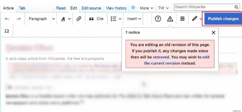 คำแนะนำทีละขั้นตอน:การลบเนื้อหาที่ไม่ถูกต้องออกจาก Wikipedia 