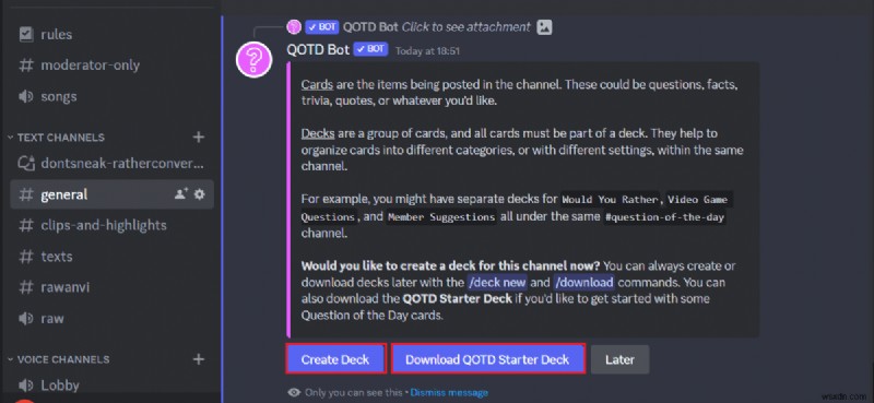 เพิ่ม QOTD Bot ไปยังเซิร์ฟเวอร์ Discord ของคุณ:คำแนะนำทีละขั้นตอน