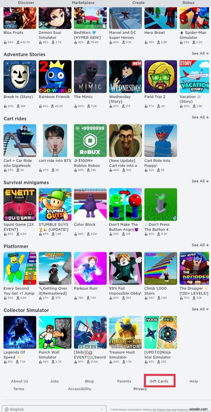 คำแนะนำทีละขั้นตอน:การแลกบัตรของขวัญ Roblox ของคุณ 