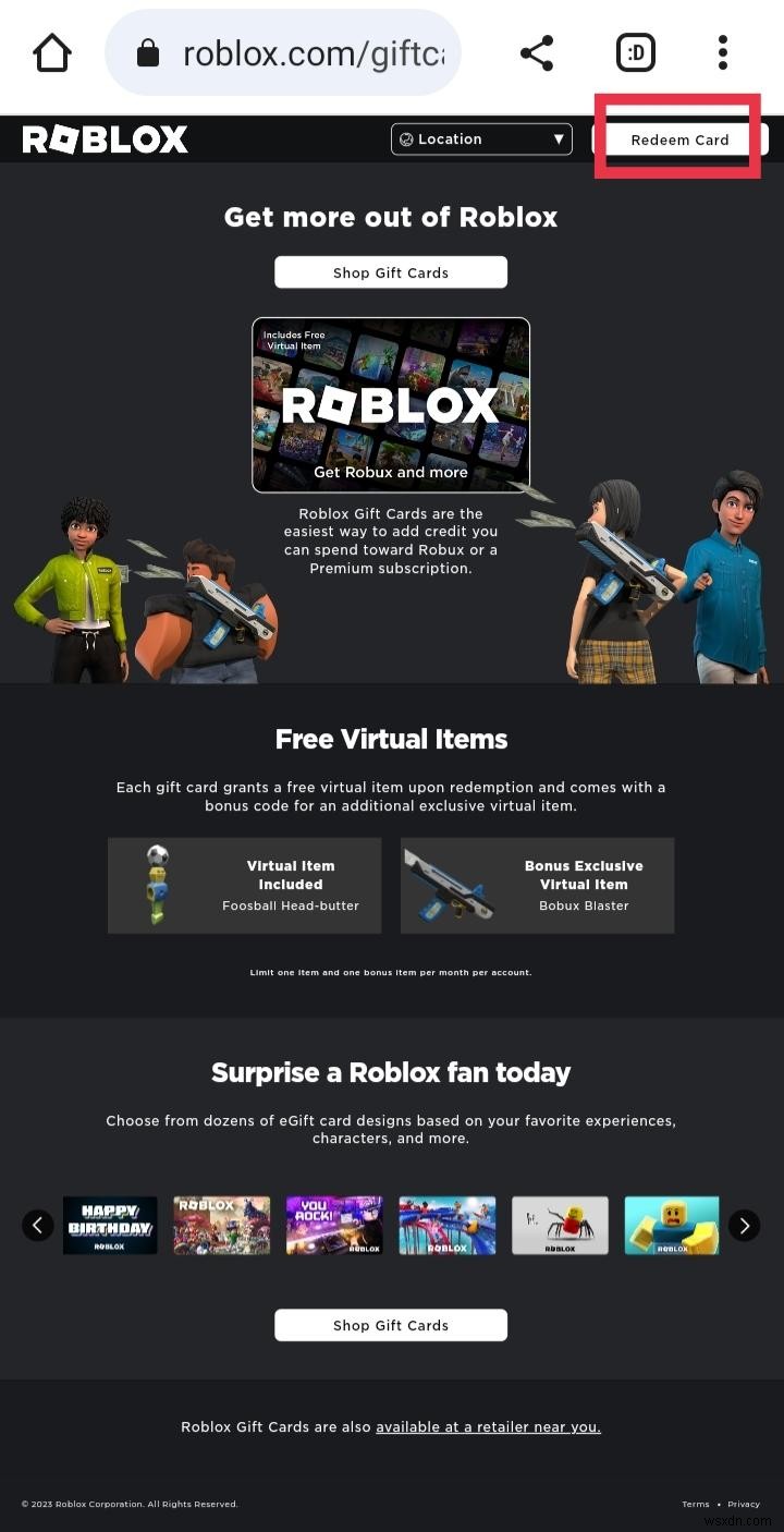 คำแนะนำทีละขั้นตอน:การแลกบัตรของขวัญ Roblox ของคุณ 