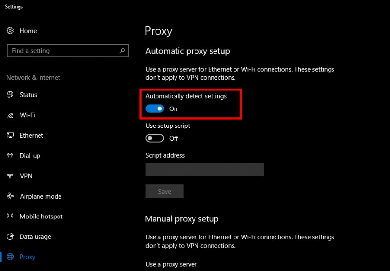 คำแนะนำทีละขั้นตอน:การตรวจสอบและกำหนดการตั้งค่าพร็อกซีใน Chrome บน Windows 10 