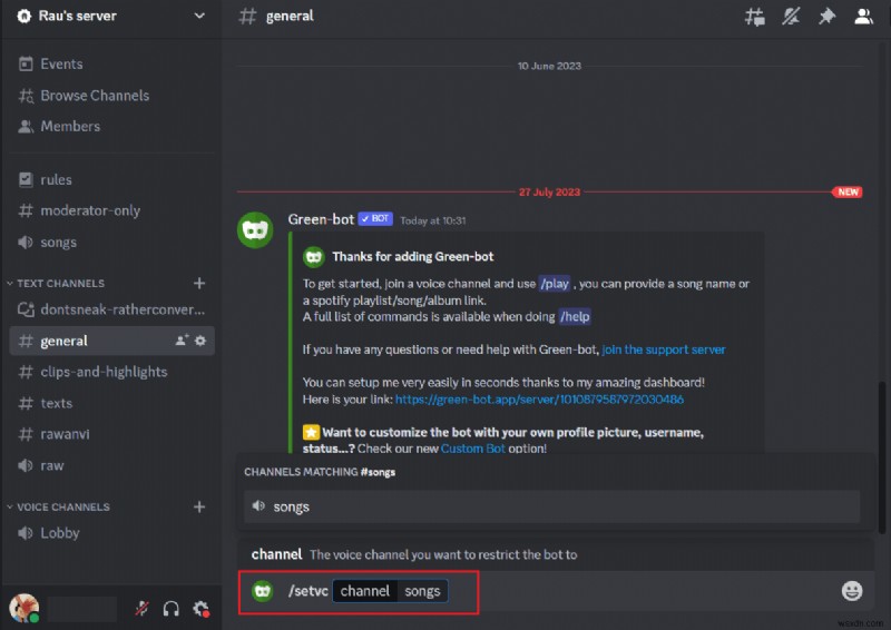 เพิ่ม Green Bot ไปยังเซิร์ฟเวอร์ Discord ของคุณ:คำแนะนำทีละขั้นตอน 