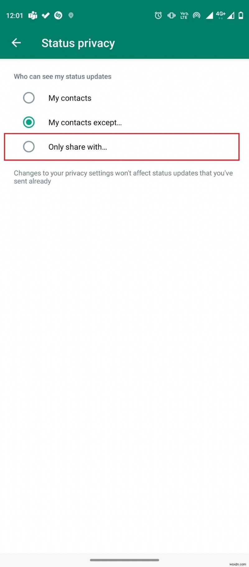ความเป็นส่วนตัวสถานะ Master WhatsApp:ซ่อนหรือแสดงการอัปเดตสำหรับผู้ติดต่อเฉพาะ 