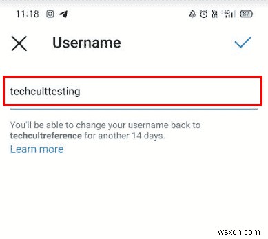 วิธีเปลี่ยนชื่อผู้ใช้ Instagram ของคุณใน 14 วัน:คำแนะนำทีละขั้นตอน 
