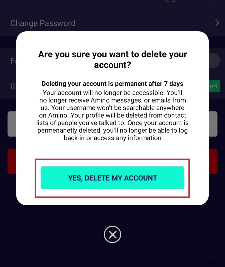 คำแนะนำทีละขั้นตอนเพื่อลบบัญชี Amino ของคุณอย่างถาวร 