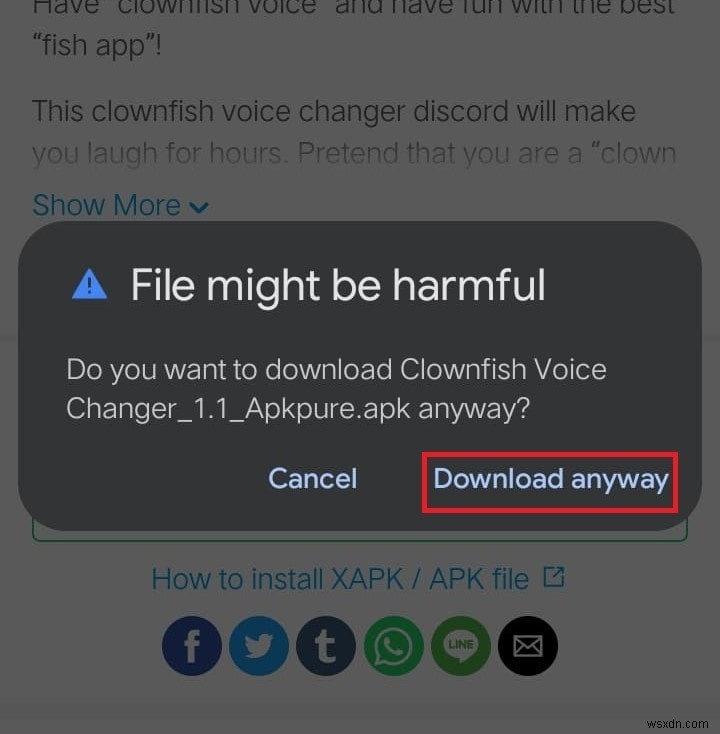 ดาวน์โหลด Clownfish Voice Changer สำหรับ Android – คำแนะนำทีละขั้นตอน