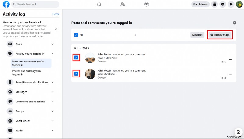 ลบแท็กความคิดเห็นบน Facebook ได้อย่างง่ายดาย:คำแนะนำทีละขั้นตอน