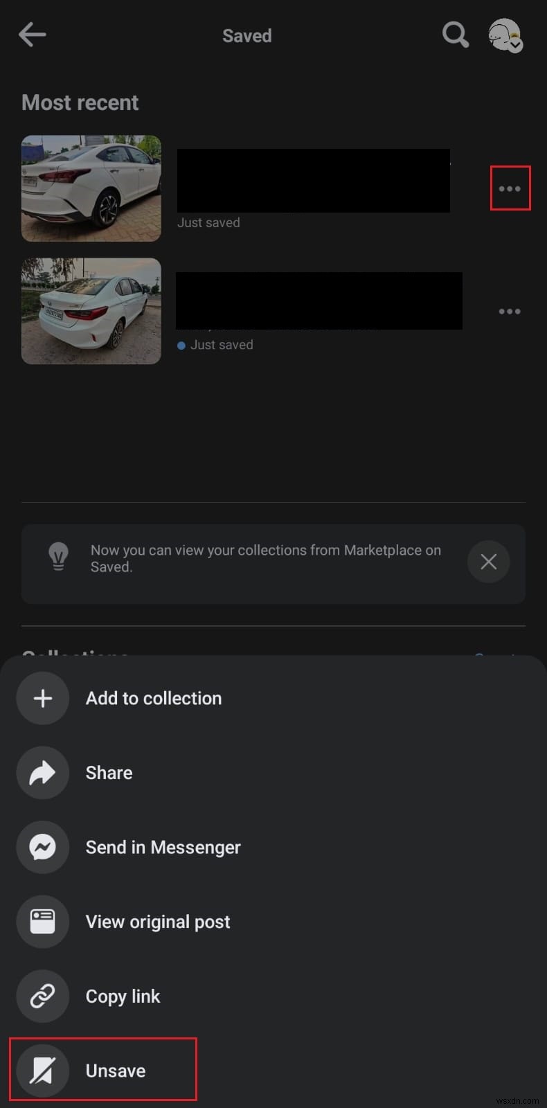 ลบรายการที่บันทึกไว้ออกจาก Facebook Marketplace ได้อย่างง่ายดาย - คำแนะนำทีละขั้นตอน 