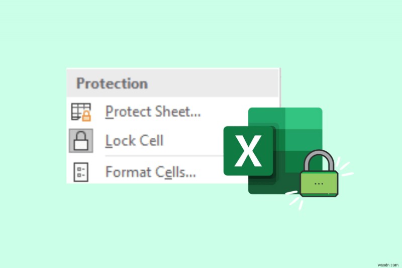 รักษาความปลอดภัยแต่ละเซลล์ใน Excel 2010/2016 โดยไม่ต้องล็อคทั้งแผ่นงาน 