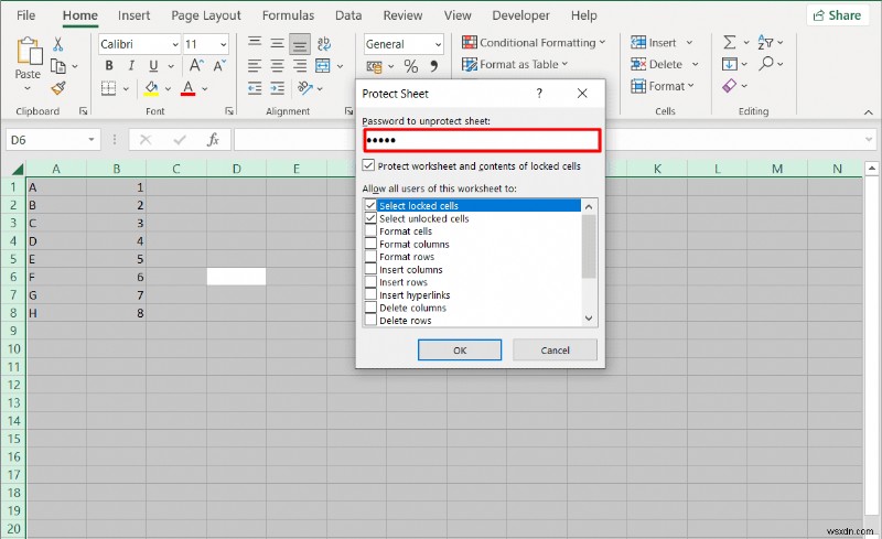 รักษาความปลอดภัยแต่ละเซลล์ใน Excel 2010/2016 โดยไม่ต้องล็อคทั้งแผ่นงาน 