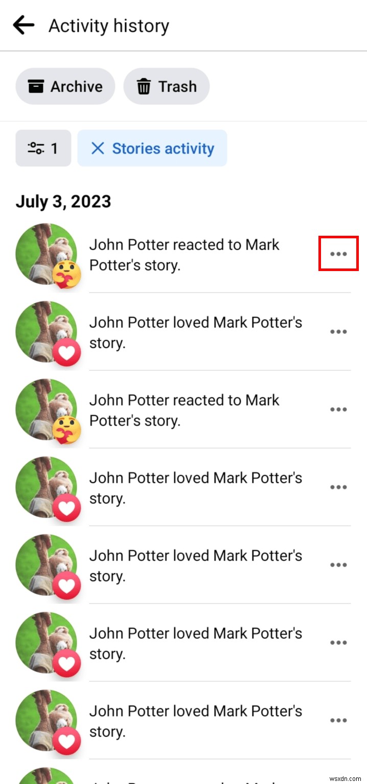คำแนะนำฉบับย่อ:ยกเลิกการโต้ตอบอีโมจิจากเรื่องราวบน Facebook 